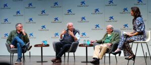 Javier Yanguas, Enrique Arnanz, Pedro Juan Viladrich - Debate en el edificio CaisaForum de Madrid